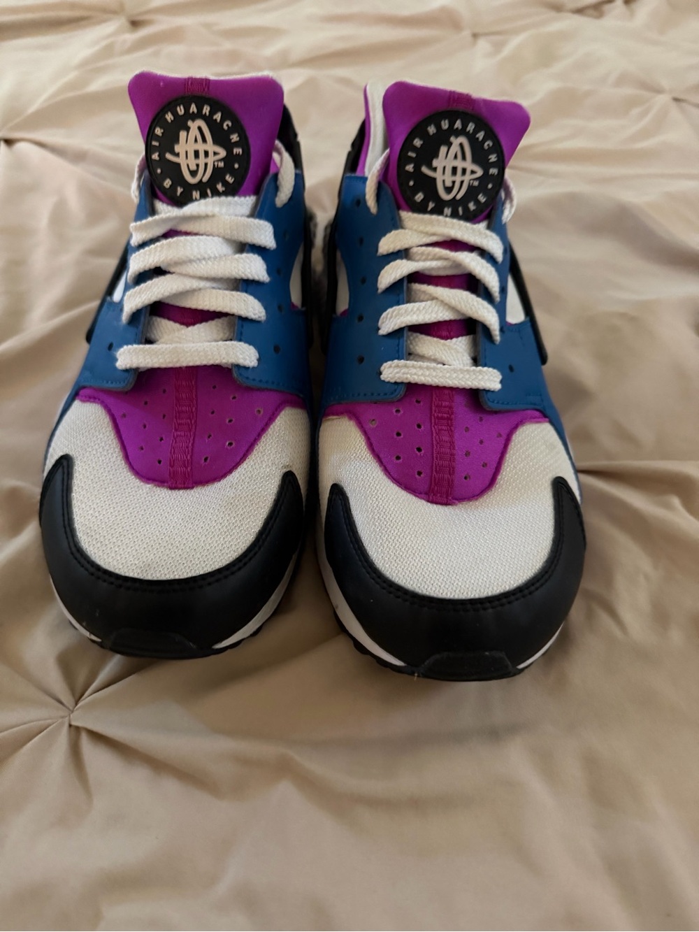 Nike Air Huarache "Blue Jay / Hyper Violet" - Size 10.5 - Picture 2 of 5